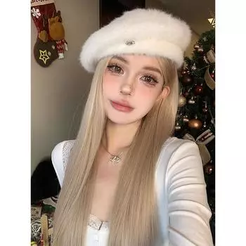 Красивый темперамент длинные прямые волосы, принцесса серо-золотой парик One Size золотой