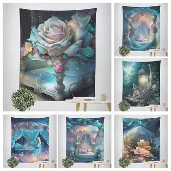 Красивый тканевый декоративный гобелен для украшения стен дома, офиса, гостиной, гобелен 100x75cm