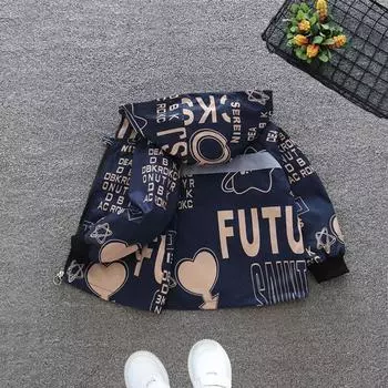 Красивый тренчкот для мальчиков, осенняя детская повседневная куртка, куртка для девочек, модная бейсбольная куртка 90