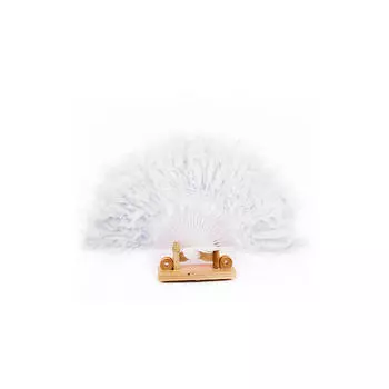 Красивый веер из перьев для танцевального реквизита, складной веер из ручных перьев, свадебный WH