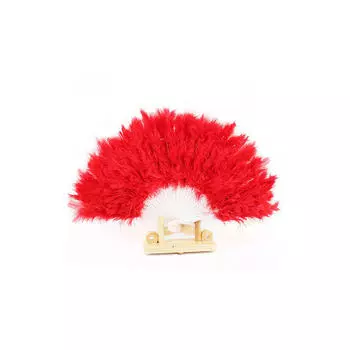 Красивый веер из перьев для танцевального реквизита, складной веер из ручных перьев, свадебный RD