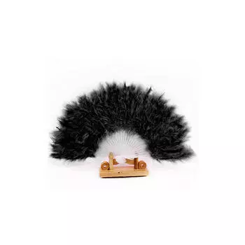 Красивый веер из перьев для танцевального реквизита, складной веер из ручных перьев, свадебный веер