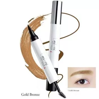 Краска для бровей и тушь для ресниц Brow Plume Perfection, цвет золотая бронза