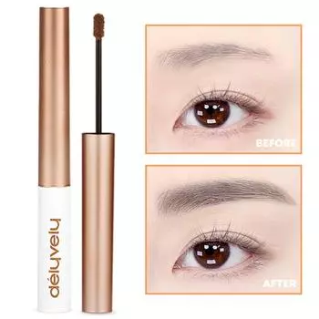 Краска для бровей Quick Tattoo Brow Tint Eyebrow Powerful Fixing Slim Eyebrow, 1 шт., пастельно-коричневый