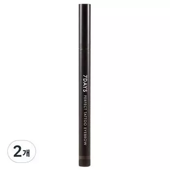 Краска для бровей Tony Moly 7DAYS Perfect Tattoo 0,4 г, 04 темно-коричневый, 2 шт.