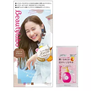 Краска для черных волос Hoyu Beauty Lab Whipped Hair Color Sweet Brown 1 средство 40 г + 2 средства 80 мл + сыворотка 5 мл + бонус [квази-препарат] 1 шт. (х 1)