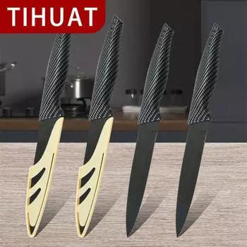 Краска для фруктового ножа TIHUAT, сетка «ласточкин хвост», покрывающая кухонный нож, кухонные принадлежности 1PCS серый