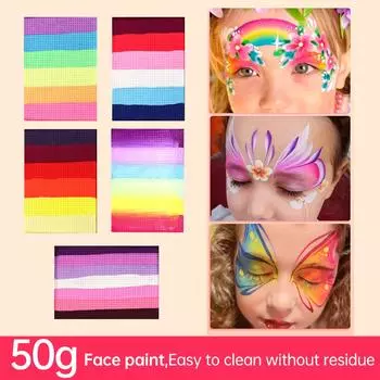 Краска для лица и тела Split Cakes Paint Palette Professional Grade на водной основе 50 г Безопасная и нетоксичная 36