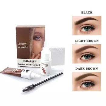 Краска для ресниц, краска для бровей, краска для бровей, 15 минут, быстро поднимающая ресницы, водостойкие брови чёрный