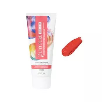Краска для волос Beauty Pure Hair Color Treatment одноразовая краска для самостоятельного окрашивания, 60 г, 1 шт., красная, красная