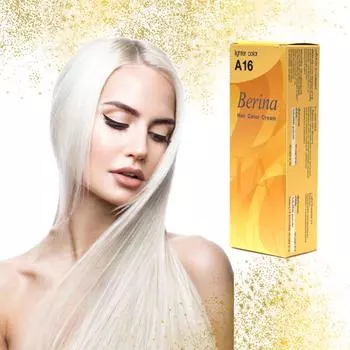 Краска для волос Berina - Краска для волос своими руками Светлее цвет A16 - Большой размер 120мл
