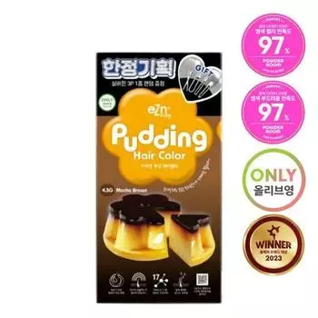 Краска для волос Easy N Pudding 4.3G Mocha Brown Специальный набор (+Шпилька в подарок)
