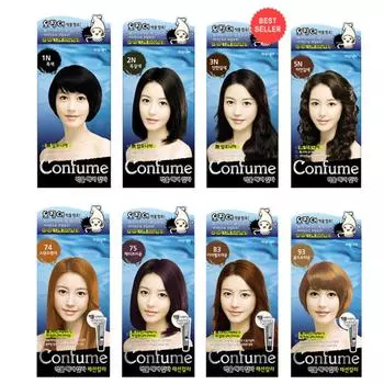 Краска для волос Fruit Nara Confume Squid Ink (краска) - 8Colors 1. #1N Black