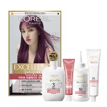 Краска для волос L Oral Paris Excellence Parisian Chic, оттенок 6.12 Пепельно-фиолетовый, 1 шт.