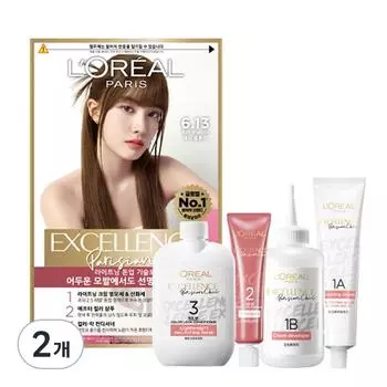Краска для волос L Oral Paris Excellence Parisian Chic, оттенок 6.13 Пепельно-русый, 2 шт.