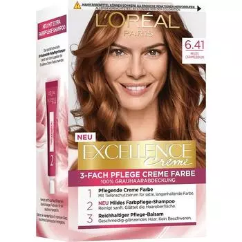 Краска для волос L Oreal Excellence 6.41 Карамельный блонд 1-й