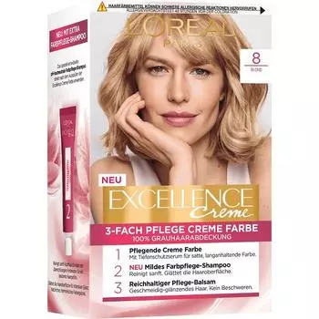 Краска для волос L Oreal Excellence 8 Блонд 1-й