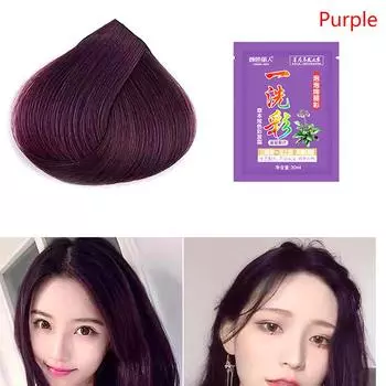 Краска для волос Мгновенная краска для волос Шампунь для волос Длительный натуральный имбирь для укладки тоже