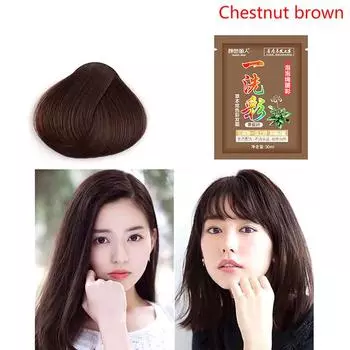 Краска для волос Мгновенная краска для волос Шампунь для волос Длительный натуральный имбирь для укладки тоже