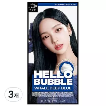 Краска для волос Mise-en-scne Hello Bubble, оттенок 4B Whale Deep Blue, 3 шт.