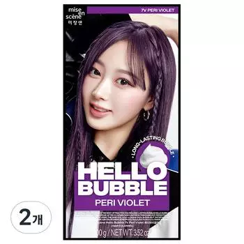 Краска для волос «Мизансцена» New Hello Bubble, Пери Фиолетовый, 2 шт.