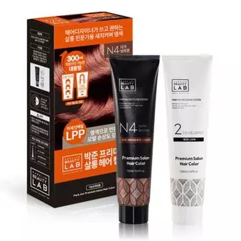 Краска для волос Parkjun Beauty Lab Premium Salon для покрытия седины, обычная краска для волос, темно-коричневый, 1 шт.