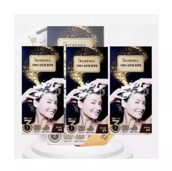 Краска для волос Richenna Easy Speedy Gold [краска типа шампуня] 3 шт. (В тюбике) - 2 цвета #1. Soft Brown