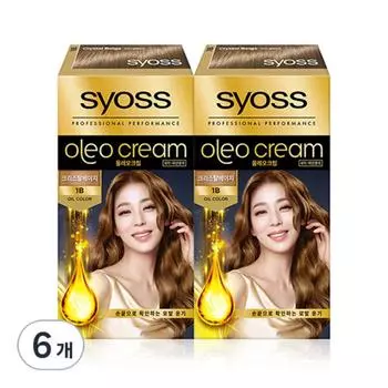 Краска для волос Syos Oleo Cream 1B, 1B Crystal Beige, 6 шт.