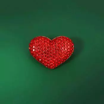 Красная брошь «Любовь», изысканная женственная брошь с темпераментом, простая именная брошь, пряжка, защищающая от света, костюм и аксессуары