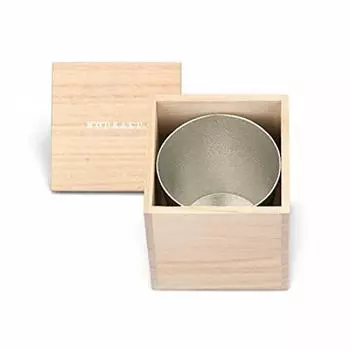 Красная хлопковая лента для упаковки японского стакана NAJIMI объемом 350 куб. см, жестяная коробка из павловнии, адаптер 1pau [бумага Nousaku]