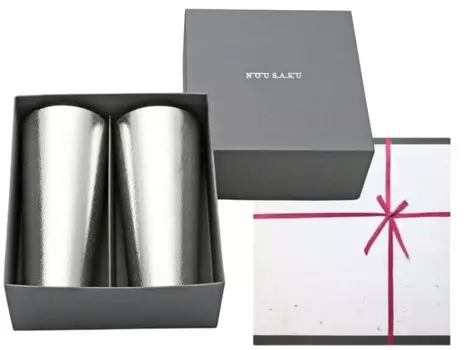 Красная хлопковая лента для упаковки японской пивной кружки L, набор из 2 предметов, 435 куб. см 2 [бумага Nousaku] - Beer=L