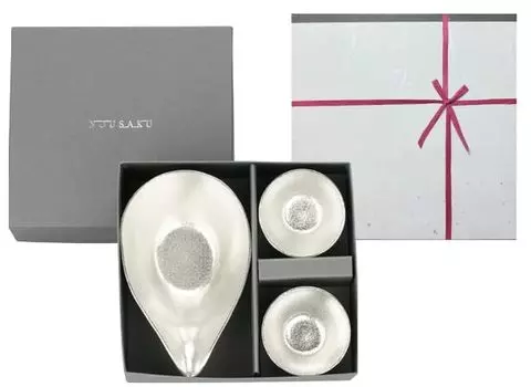 Красная хлопковая лента, обернутая в японскую большую чашку для сакэ Катакучи, набор для сакэ Nousaku [бумага Nousaku] - / 2 шт. KL1=G2