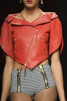 Красная мотоциклетная кожаная ручная работа праздничная женская стильная байкерская куртка из овчины XS красный