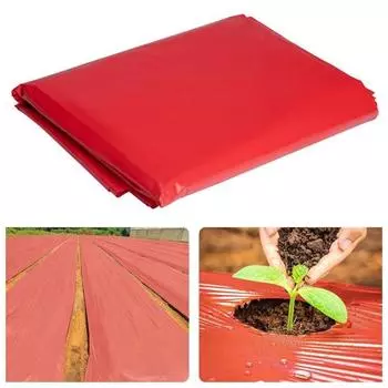 Красная мульчирующая садовая пластиковая пленка, толстая сельскохозяйственная пленка для выращивания растений, мульчирующая пленка для картофеля, помидоров, клубники, баклажанов