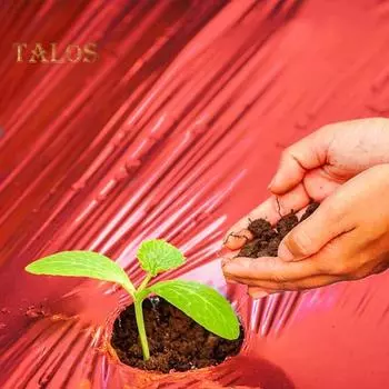 Красная мульчирующая садовая пластиковая пленка, толстая сельскохозяйственная пленка для выращивания растений, мульчирующая пленка для картофеля, помидоров, клубники, баклажанов красный