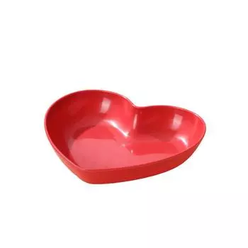 Красная Праздничная Свадебная Тарелка для Фруктов в Форме Сердца Любовь Торт Десертная Тарелка Гостиная Свадебные Конфеты Тарелка для Сухофруктов Маленькая Тарелка
