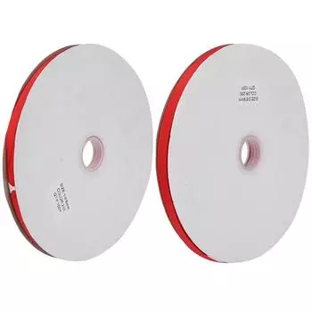 Красная ребристая лента для свадебных рождественских вечеринок, украшений, подарков, упаковочных аксессуаров 6mm 100yards