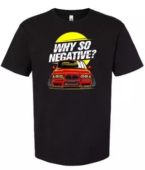 Красная рубашка E36 M3 Soft Soft 60 40 Poly BlendWhy So Negative Футболка унисекс S