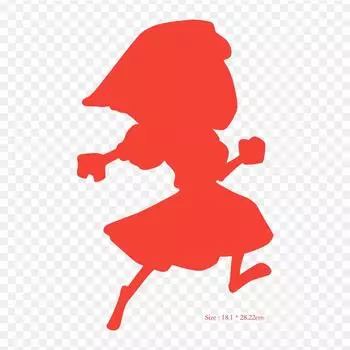 Красная шапочка прозрачный фон Маленькая красная верховая езда Утюг на заплатках для одежды Аппликации Наклейки на одежду Термочувствительная настраиваемая нашивка