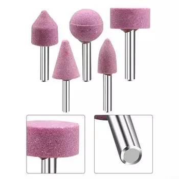 Красная шлифовальная головка Полировальная головка Хром - Корунд