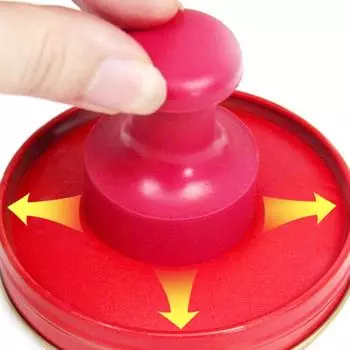 Красная штемпельная подушечка с китайской тушью Красная чернильная паста Быстросохнущая красная штемпельная подушечка Круглая подушечка Yinni для четкого и ясного оттиска A