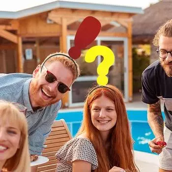 Красная стрела повязка на голову для вечеринки на Хэллоуин забавный трюк реквизит ободок для волос украшение в виде символа стрелы универсальные аксессуары для волос