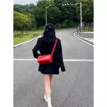 Красная сумка летняя новая модная ретро нишевая Бостонская сумка-подушка универсальная сумка-мессенджер красный