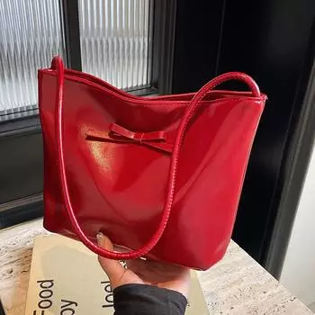 Красная сумка женская модная женская сумка на выход интернет знаменитость сумка через плечо женская красный