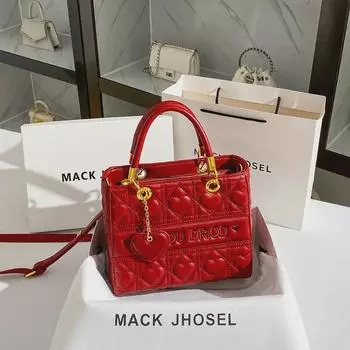 Красная свадебная сумочка 2023 года с подвеской — в стиле принцессы Дианы красный