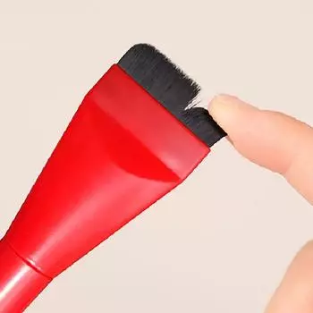 Красная ультратонкая кисть для тональной основы, легкая тонкая кисть для контурирования лица, плоская кисть для контурирования, растушевка тональной основы, кремовые кисти для макияжа