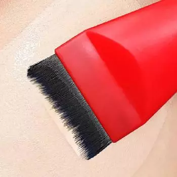 Красная ультратонкая кисть для тональной основы, легкая тонкая кисть для контурирования лица, плоская кисть для контурирования, растушевка тональной основы, кремовые кисти для макияжа