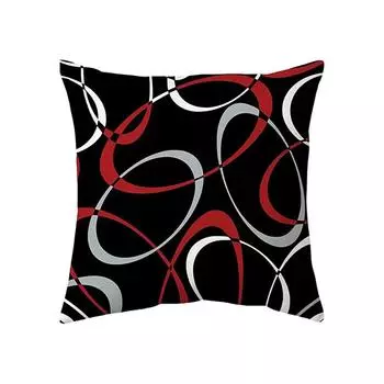 Красно-черные наволочки для подушек Стильные и мягкие декоративные наволочки Художественная роспись наволочки