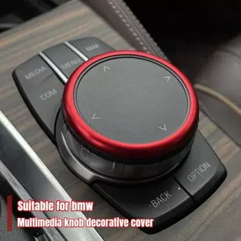 Красное алюминиевое кольцо для центральной консоли IDrive, ручка-кольцо для BMW 1 2 3 4 5 6 7 серии X3 X4 X5 X6, аксессуары красный