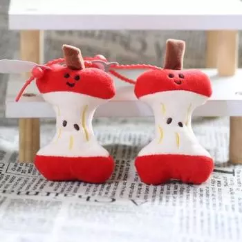 Красное фруктовое ядро, плюшевая игрушка, набивное выражение, фруктовая плюшевая кукла, сделай сам, брелок, подвеска, украшение, сумка, рюкзак, орнамент, подарок на день рождения красный